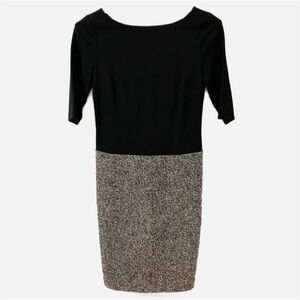 Talbots Knit Tweed Wool Blend Career Dress with Three Quarter Length Sleeves🖤🩶